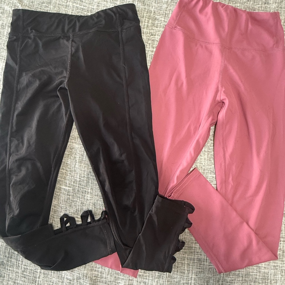 Women’s Black and Pink Leggings